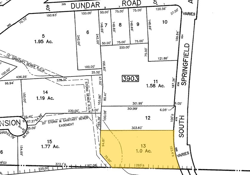 986 S Springfield Rd, Springfield, NJ à louer - Plan cadastral - Image 2 de 3