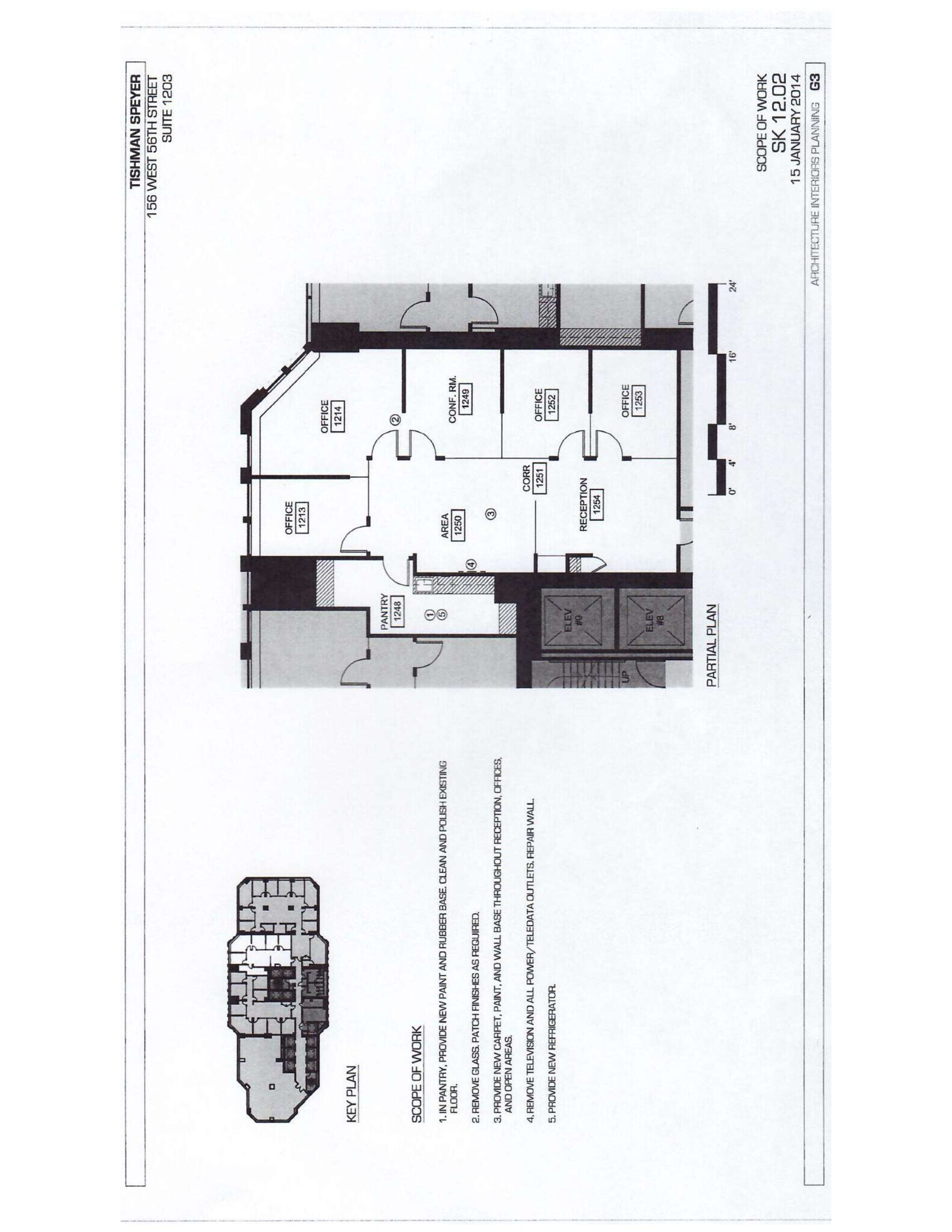 156 W 56th St, New York, NY à louer Plan d’étage- Image 1 de 5