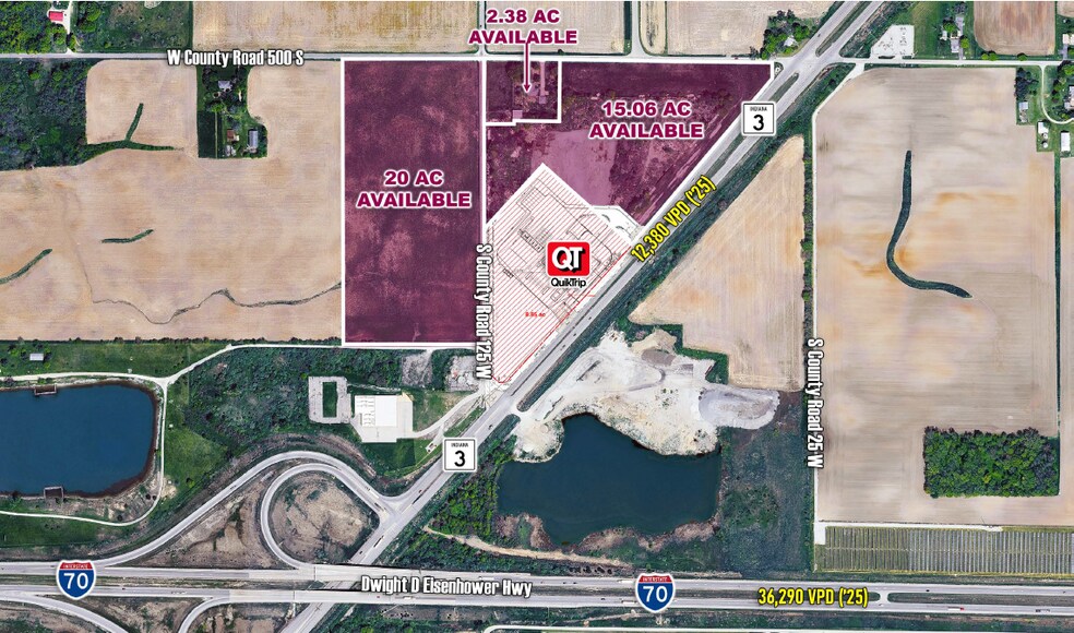 5080 S County Road 125 W, New Castle, IN à vendre - Aérien - Image 3 de 30