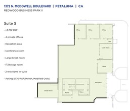 1372 N McDowell Blvd, Petaluma, CA à louer Plan d  tage- Image 1 de 7