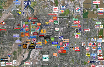 1230 N Skyline Dr, Idaho Falls, ID - AERIAL  map view