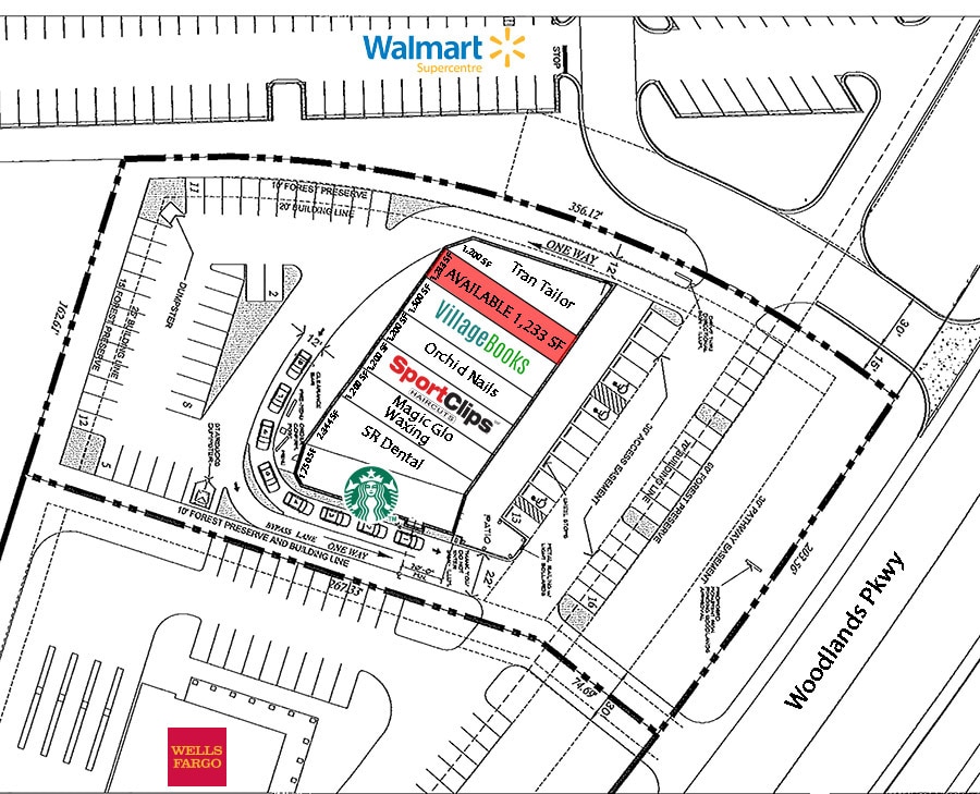 9955 Woodlands Pky, The Woodlands, TX à louer Plan de site- Image 1 de 1