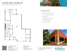 18401 Maple Creek Dr, Tinley Park, IL for lease Floor Plan- Image 1 of 1