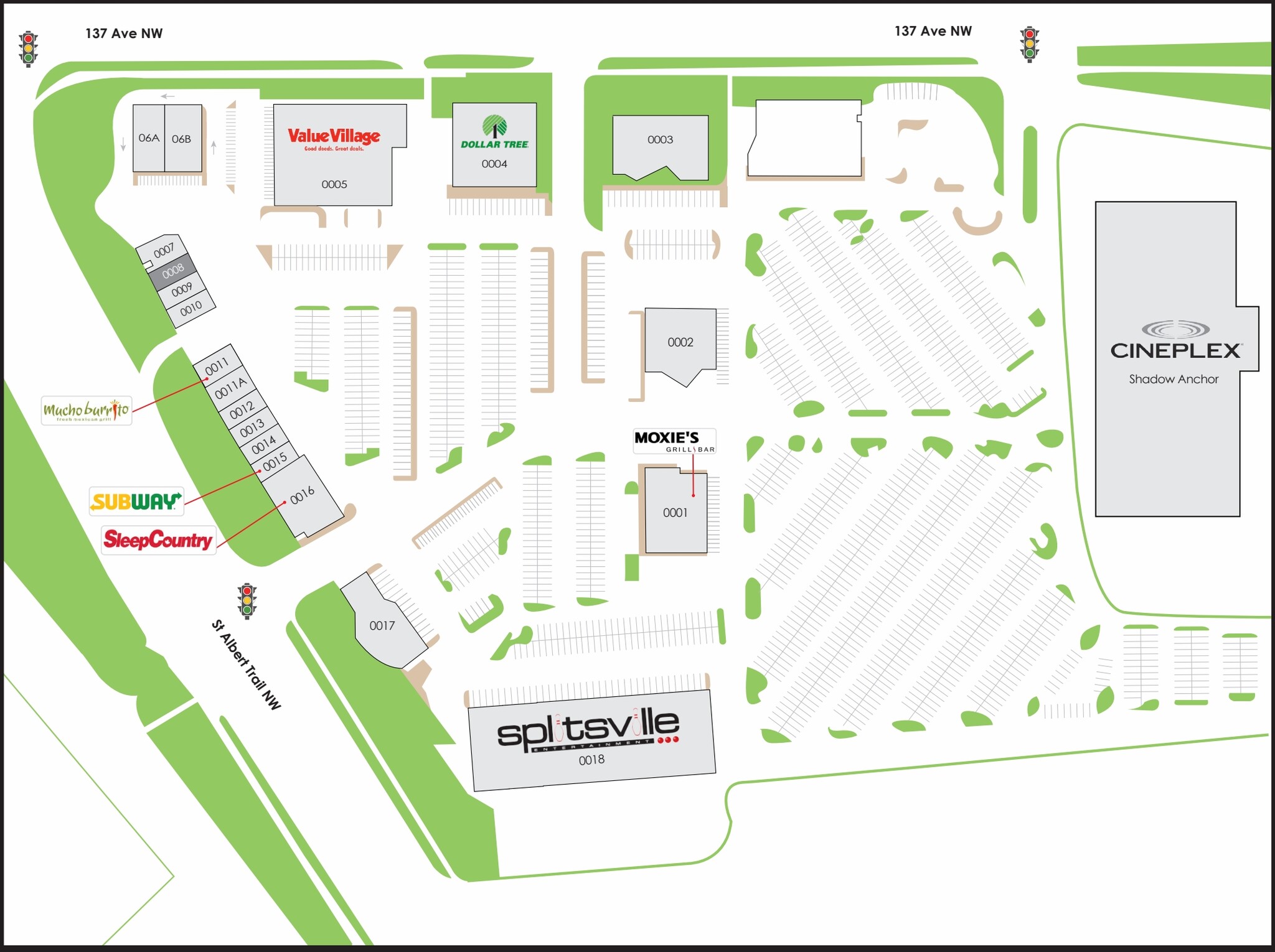 13543 St Albert Trl, Edmonton, AB for lease Site Plan- Image 1 of 1