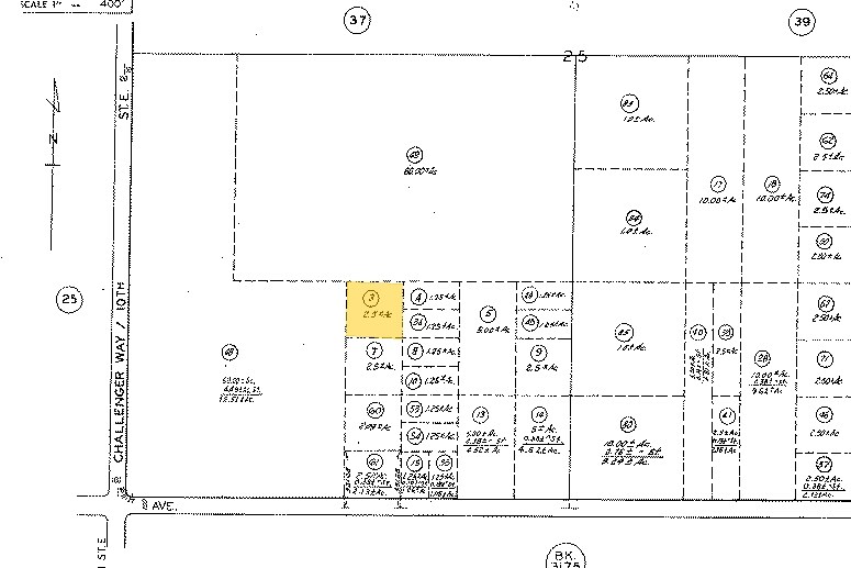 0 VAC/VIV 10 STE/AVE E12, Lancaster, CA à vendre Plan cadastral- Image 1 de 2