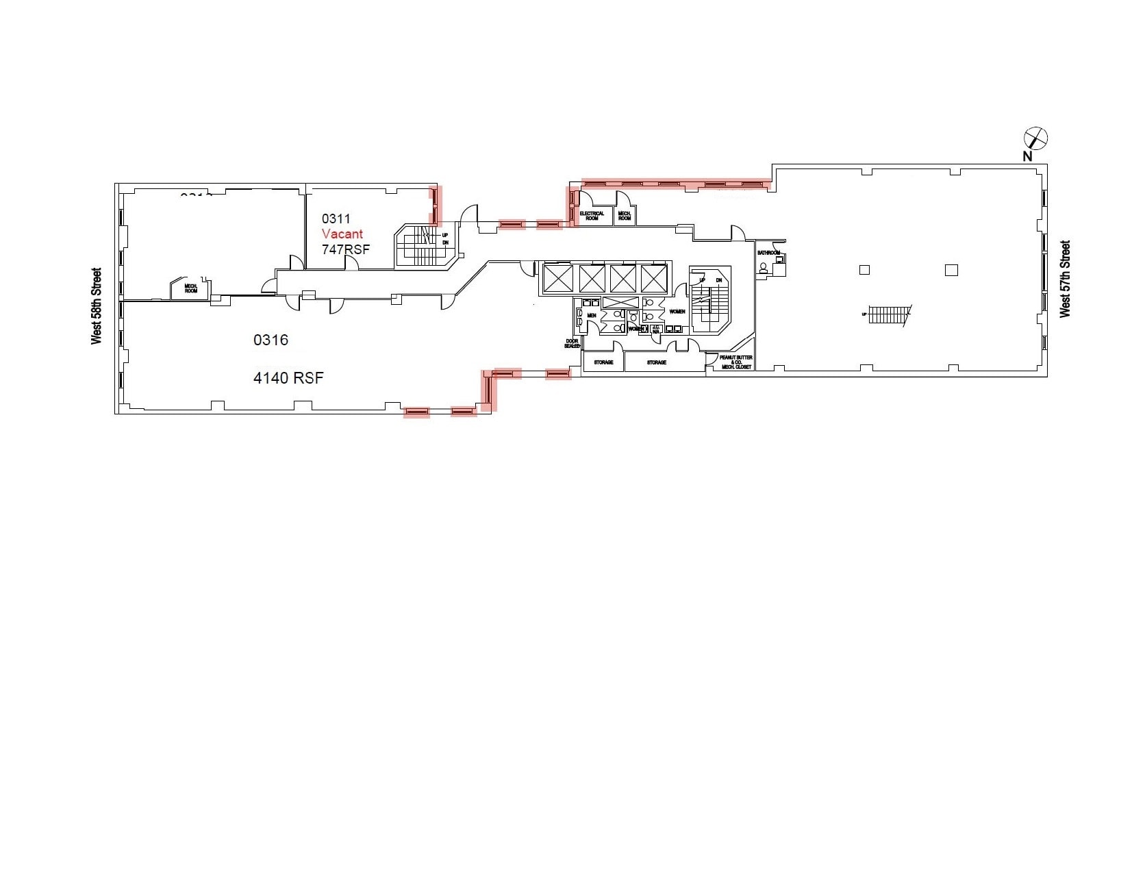 119-121 W 57th St, New York, NY for lease Floor Plan- Image 1 of 1