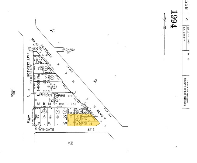 7746 Foothill Blvd, Tujunga, CA à vendre - Plan cadastral - Image 2 de 14