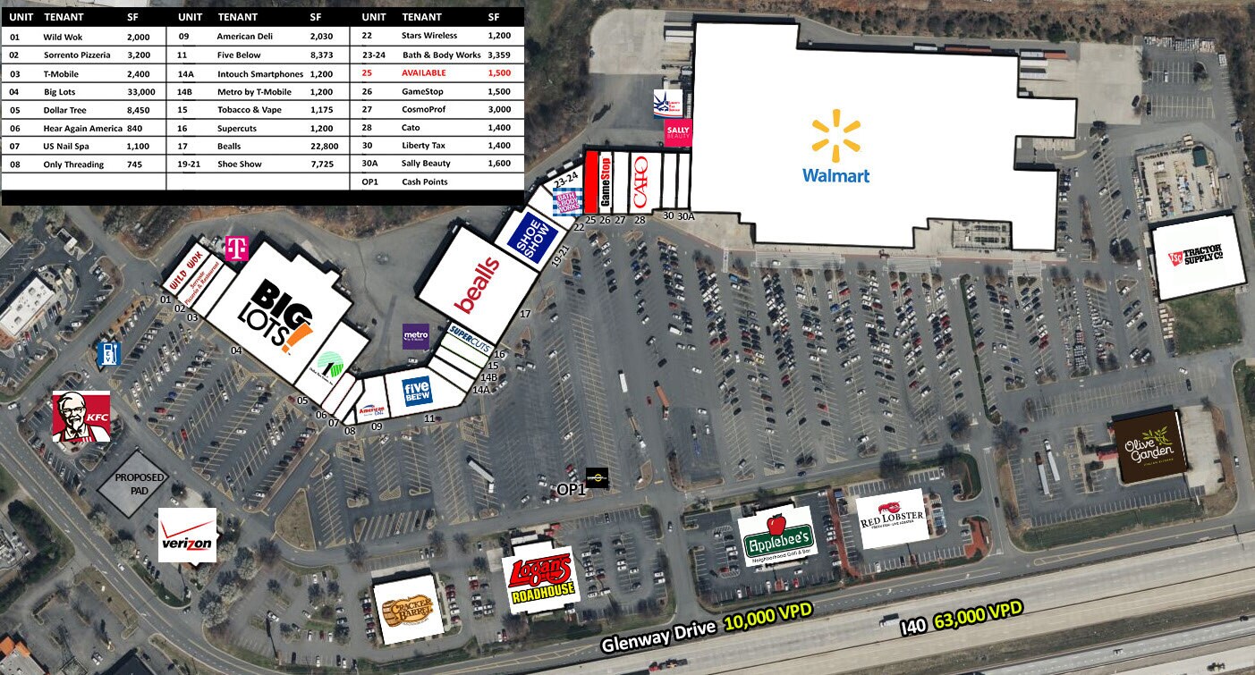1008 Crossroads Dr, Statesville, NC à louer Plan de site- Image 1 de 1
