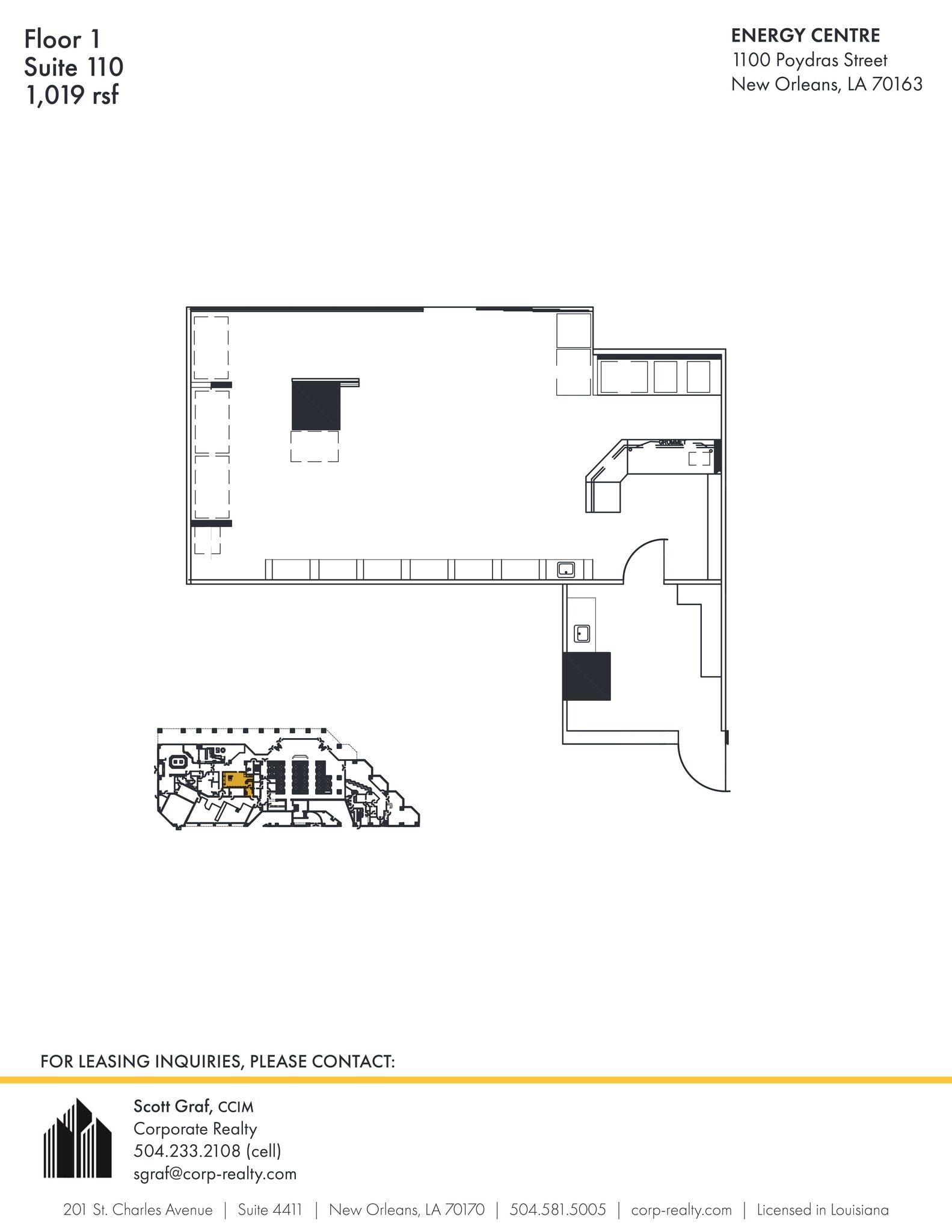 1100 Poydras St, New Orleans, LA for lease Site Plan- Image 1 of 1