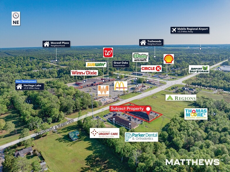9971 Airport Blvd, Mobile, AL à vendre - Photo du bâtiment - Image 3 de 4