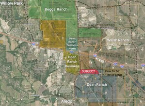 E Bankhead Hwy & FM 1187, Fort Worth, TX - AERIAL map view - Image1