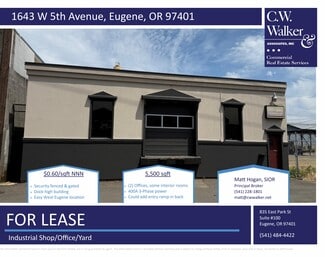 More details for 1643 W 5th Ave, Eugene, OR - Flex for Lease