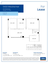 5433 Westheimer Rd, Houston, TX for lease Floor Plan- Image 1 of 1