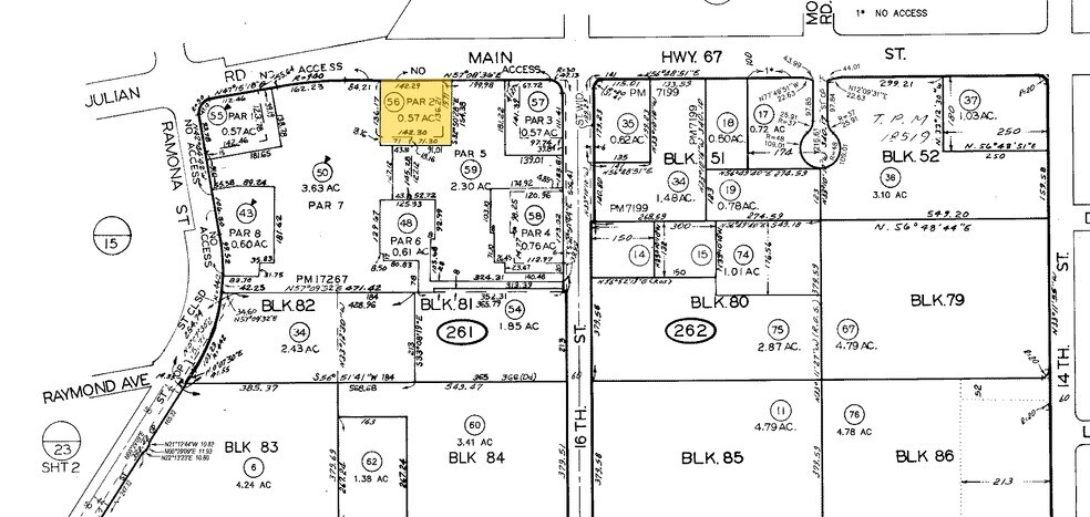 1662 Main St, Ramona, CA à louer - Plan cadastral - Image 3 de 3