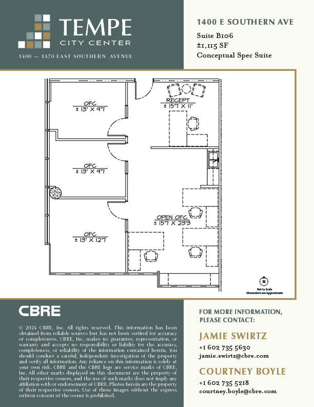 1400 E Southern Ave, Tempe, AZ à louer Plan d  tage- Image 1 de 1