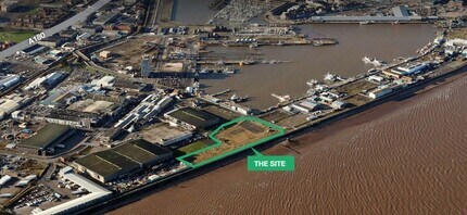Port Of Grimsby, Grimsby, SHS - AÉRIEN  Vue de la carte