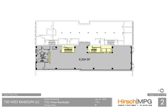 732 W Randolph St, Chicago, IL à louer Plan d’étage- Image 1 de 1
