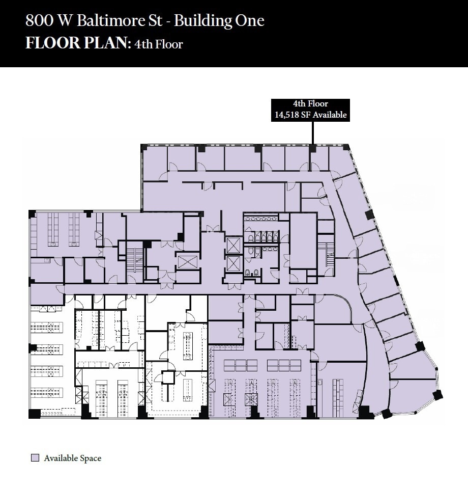800 W Baltimore St, Baltimore, MD à louer Plan d’étage- Image 1 de 1