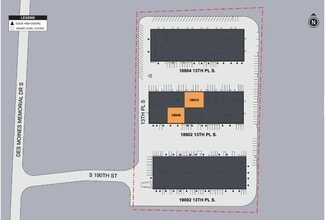 18802-18848 13th Pl S, Seatac, WA à louer Plan de site- Image 2 de 2