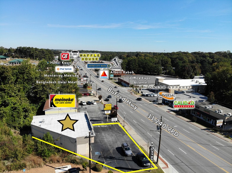 5344 Buford Hwy NE, Doraville, GA à louer - Aérien - Image 2 de 16