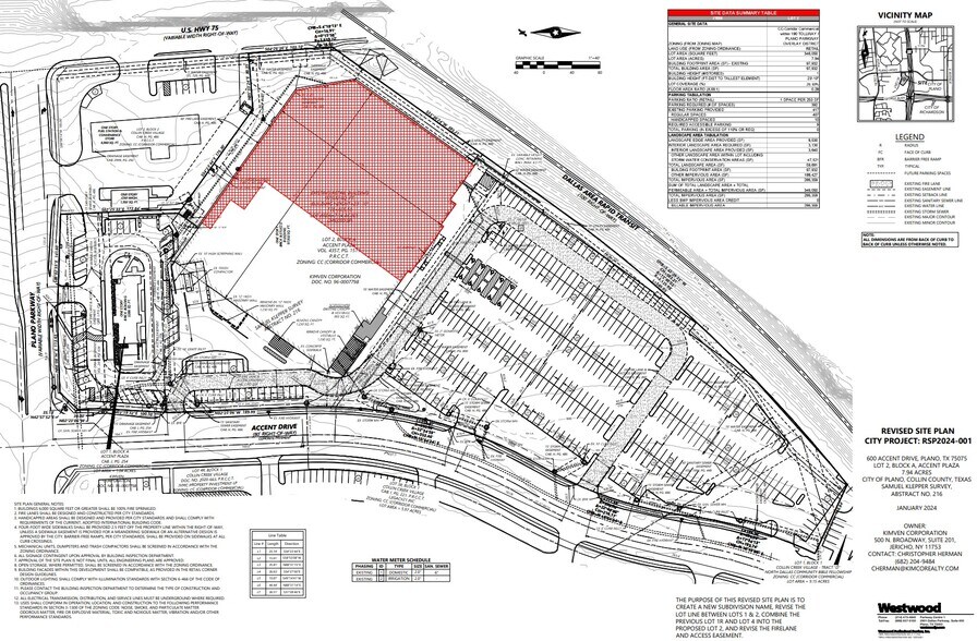 600 Accent Dr, Plano, TX à louer - Plan de site - Image 3 de 3