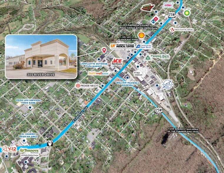 305 River Dr, LaFollette, TN à vendre - Aérien - Image 2 de 45