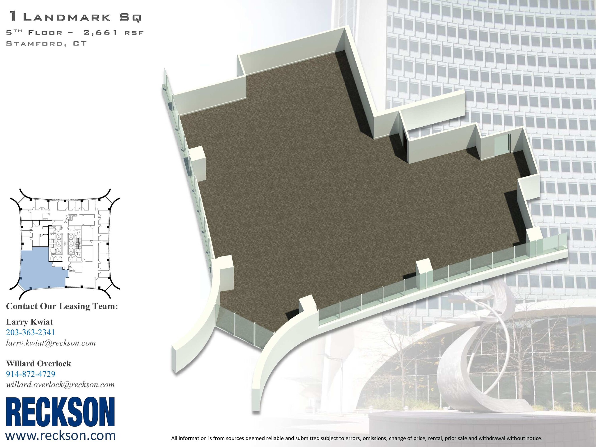 1 Landmark Sq, Stamford, CT à louer Plan d  tage- Image 1 de 1