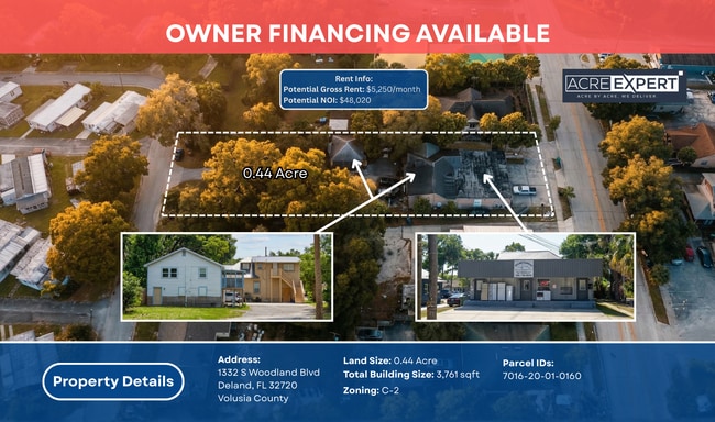 Plus de détails pour 332 S Woodland Blvd, Deland, FL - Commerce de détail à vendre