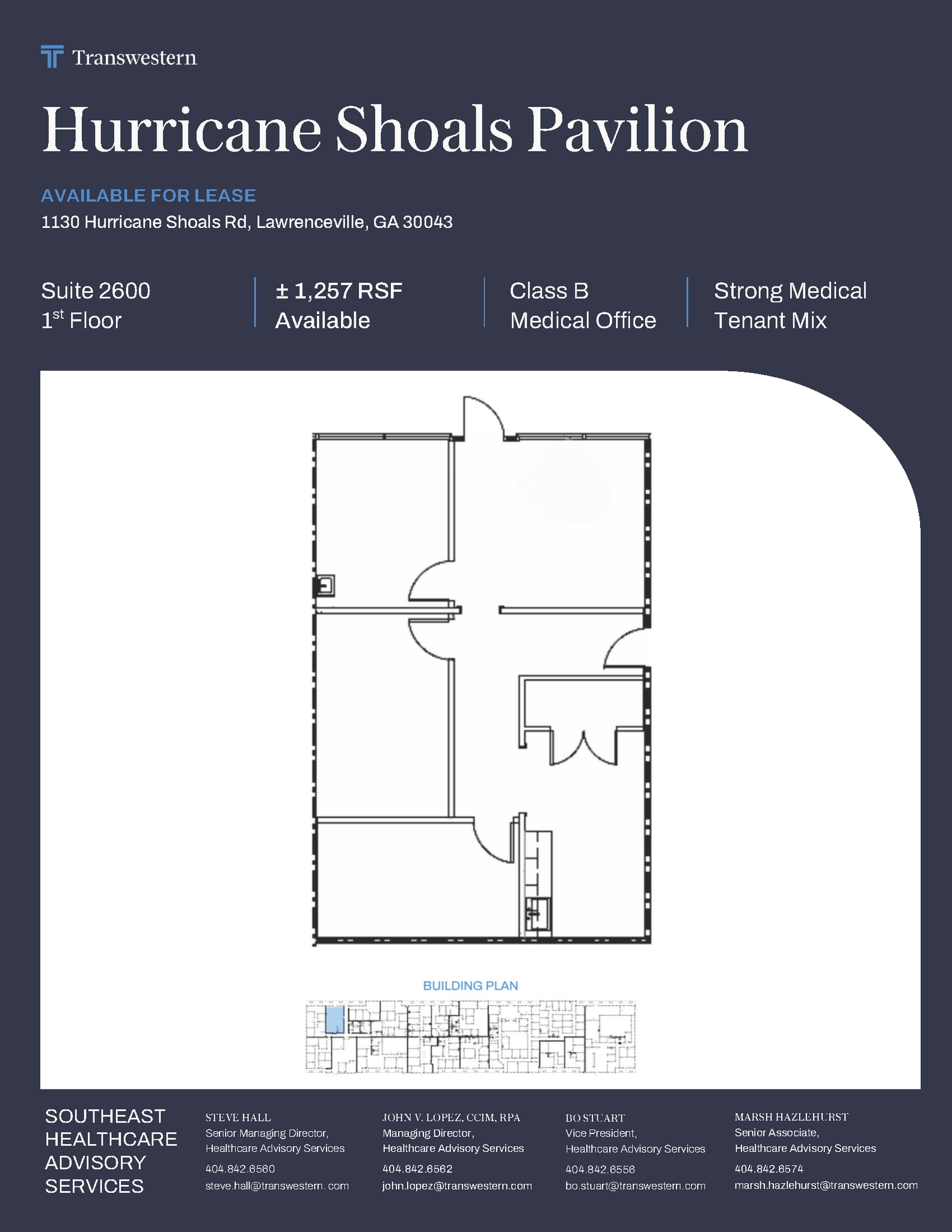 1130 Hurricane Shoals Rd, Lawrenceville, GA à louer Plan d’étage- Image 1 de 1