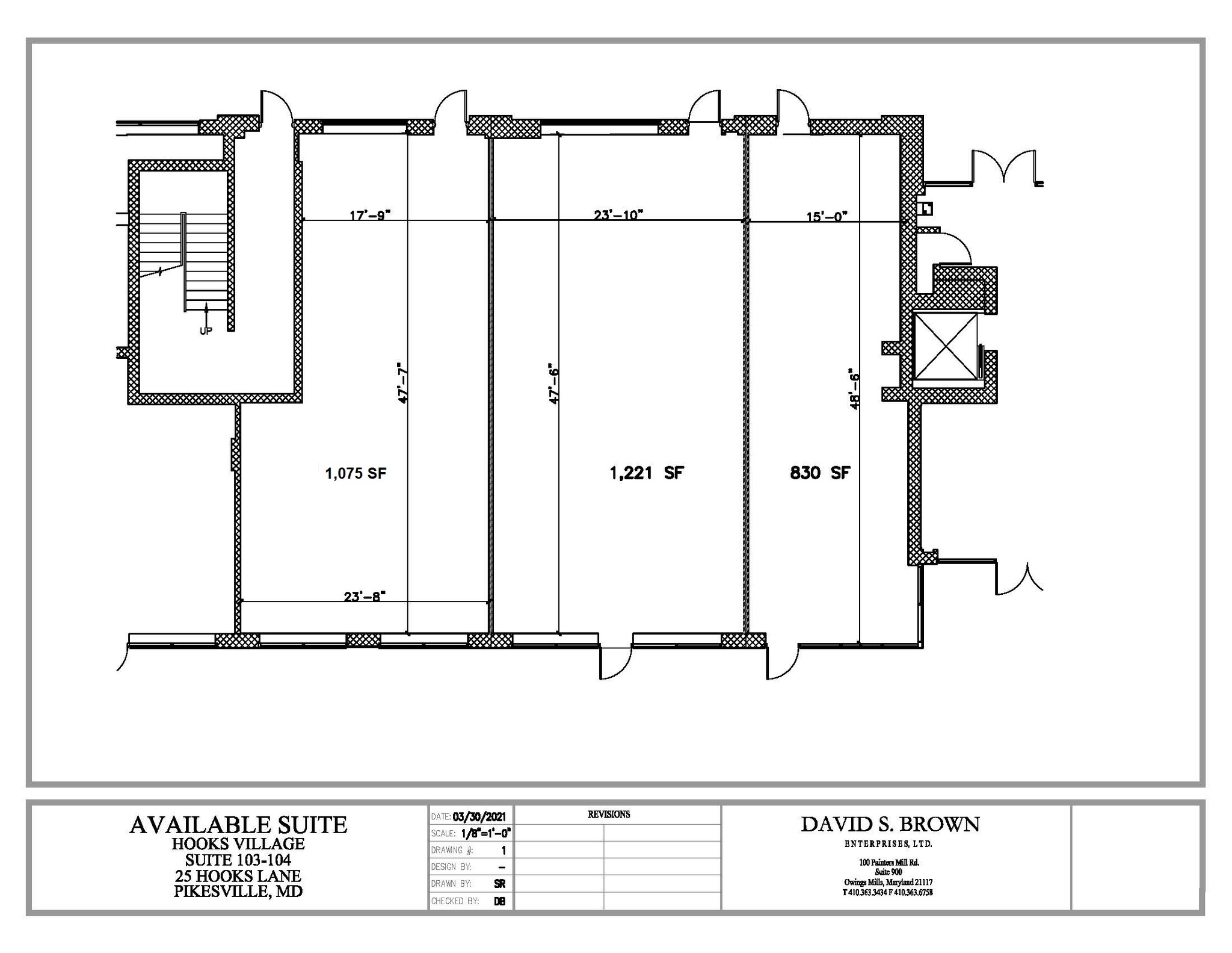 25 Hooks Ln, Pikesville, MD à louer Plan d’étage- Image 1 de 1