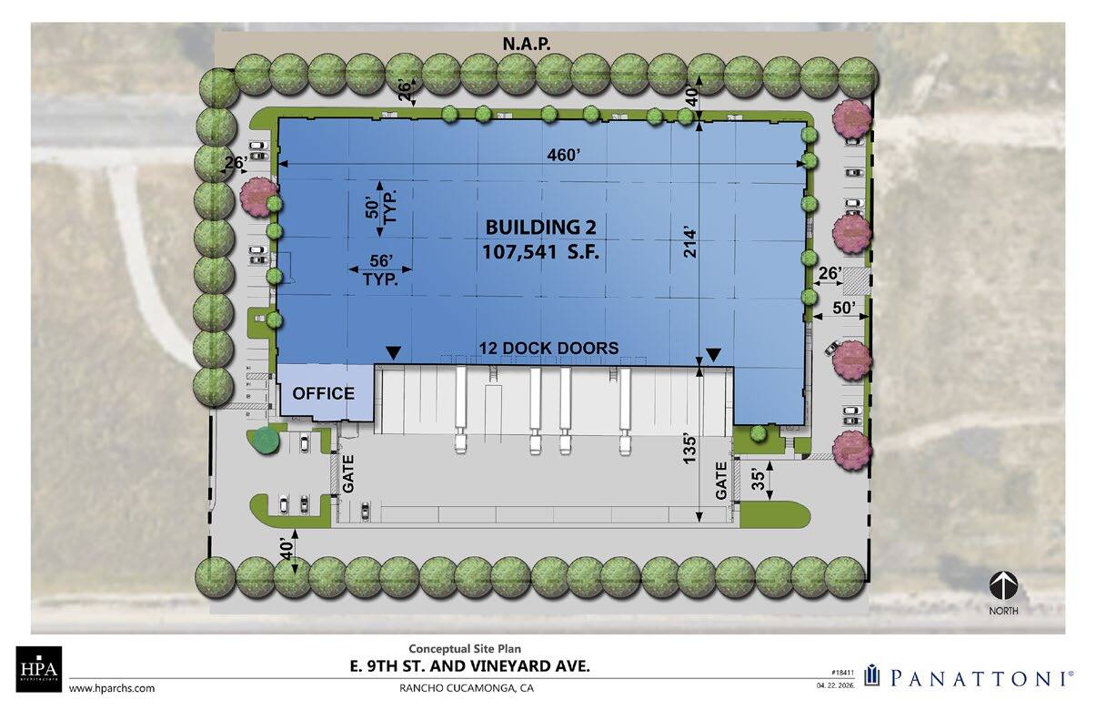 9th St & Vineyard Ave, Rancho Cucamonga, CA for lease Site Plan- Image 1 of 2