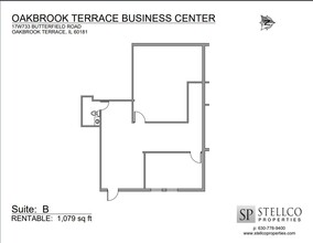 17W695-17W745 Butterfield Rd, Oakbrook Terrace, IL à louer Plan d  tage- Image 1 de 1