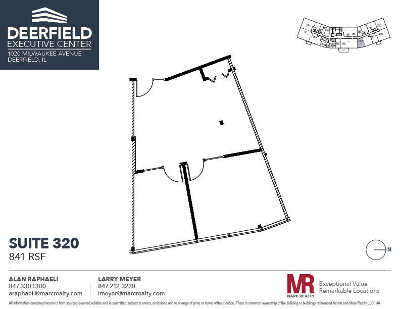 1020 Milwaukee Ave, Deerfield, IL for lease Floor Plan- Image 1 of 4