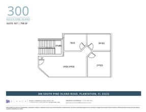 300 S Pine Island Rd, Plantation, FL à louer Plan d’étage- Image 1 de 1