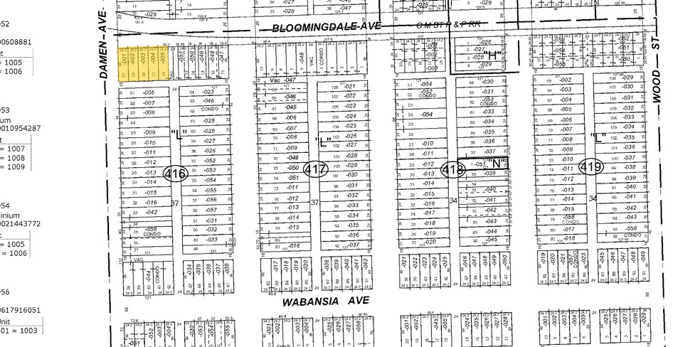 1755 N Damen Ave, Chicago, IL à louer - Plan cadastral - Image 2 de 27