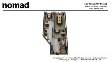 153 W 27th St, New York, NY for lease Floor Plan- Image 1 of 6
