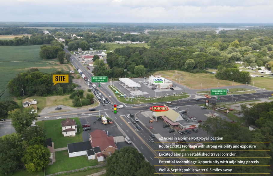25445 Tidewater Trail, Port Royal, VA for sale - Aerial - Image 2 of 3