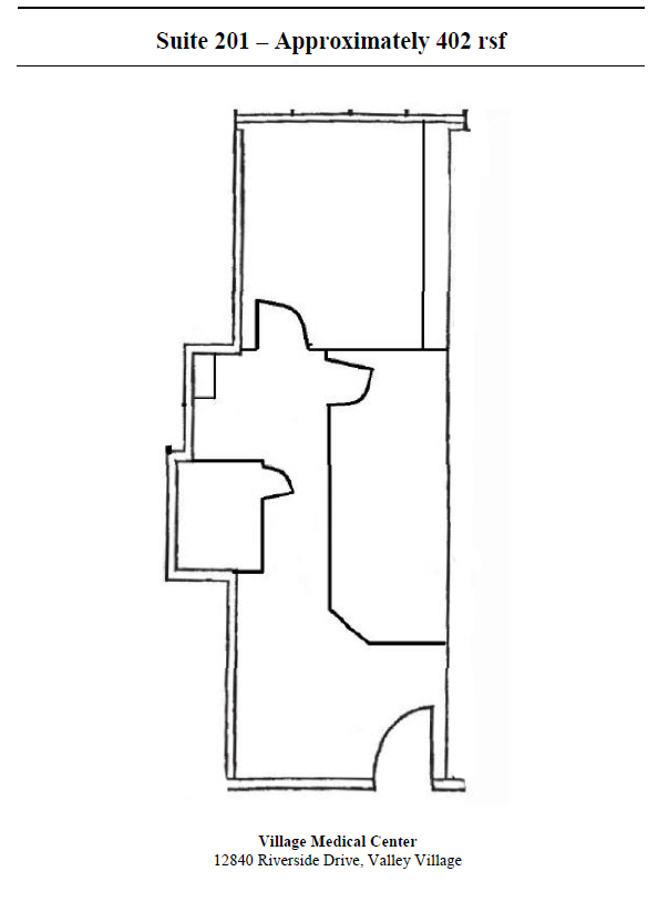 12840 Riverside Dr, Valley Village, CA for lease Floor Plan- Image 1 of 1