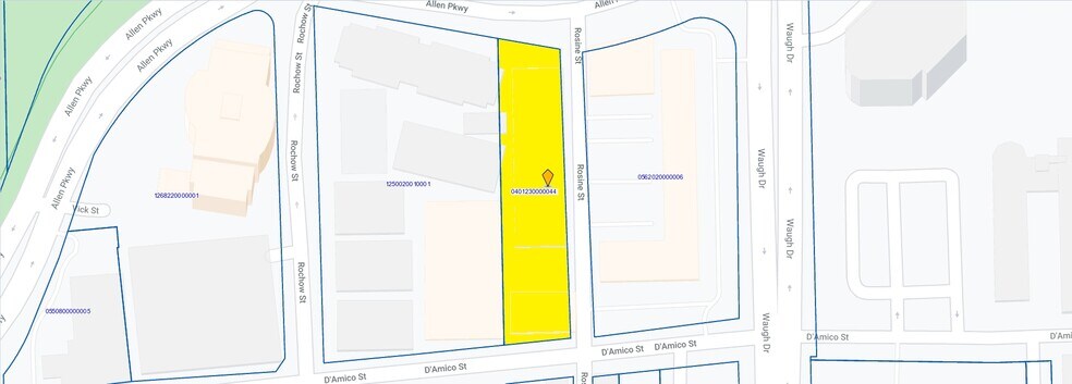 3201 Allen Pky, Houston, TX à louer - Plan cadastral - Image 2 de 23