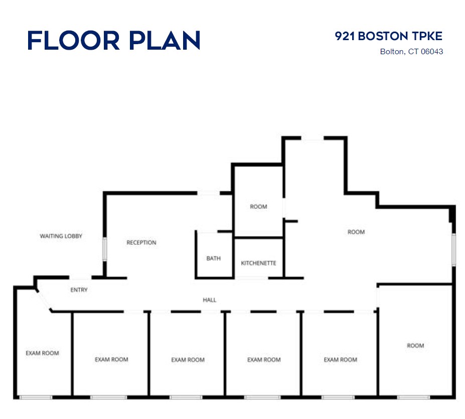 921 Boston Tpke, Bolton, CT à louer Plan d’étage- Image 1 de 1