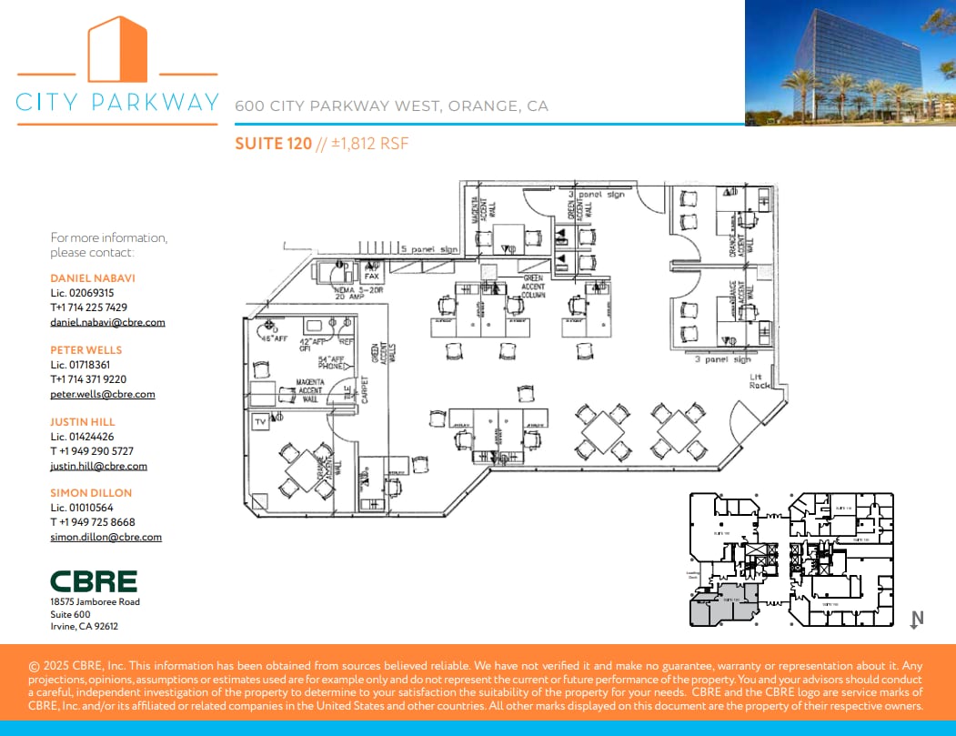 600 City Pky W, Orange, CA for lease Floor Plan- Image 1 of 1
