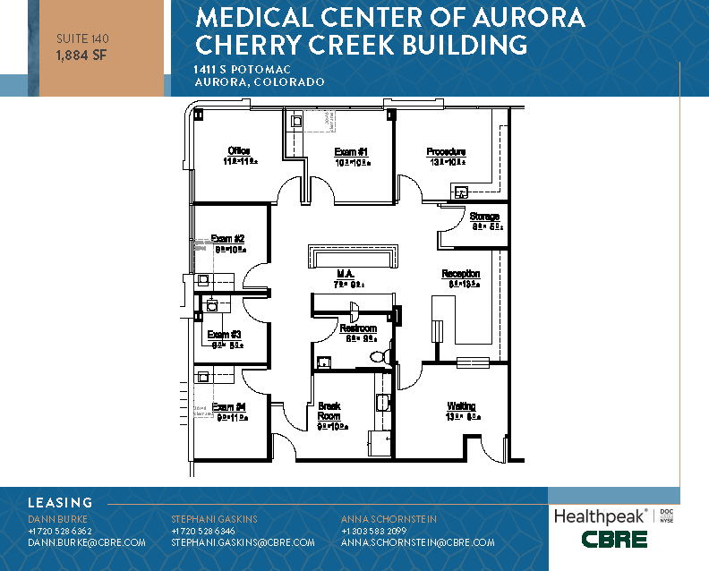 1411 S Potomac St, Aurora, CO for lease Floor Plan- Image 1 of 1