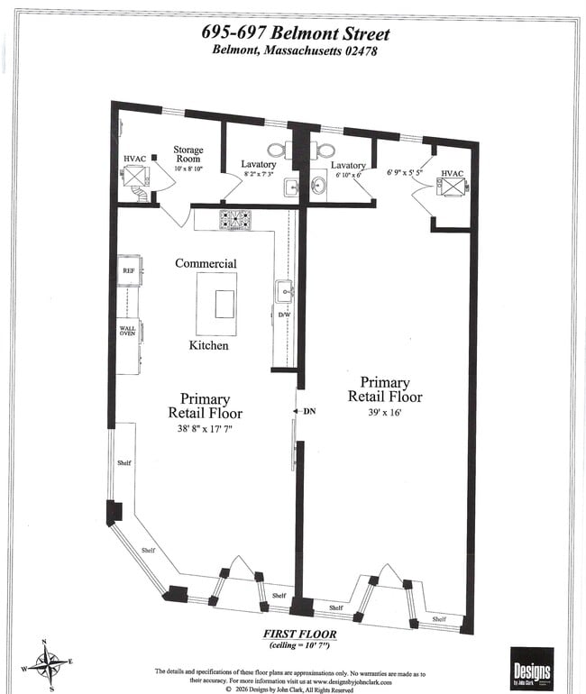 Plus de détails pour 689-697 Belmont St, Belmont, MA - Commerce de détail à louer