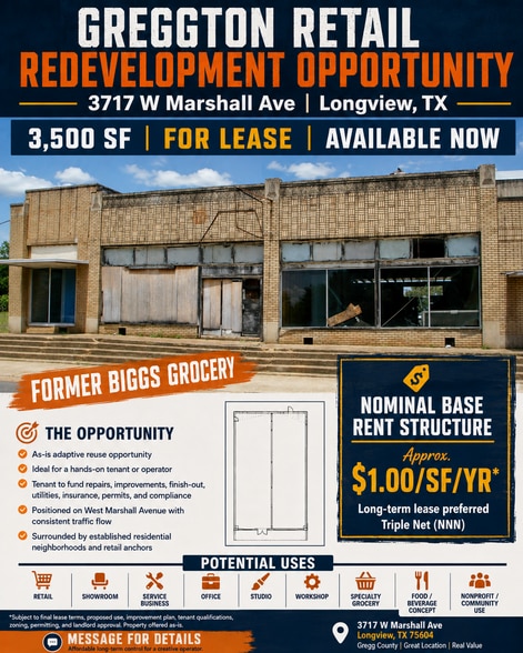 3717 W Marshall Ave, Longview, TX for lease - Building Photo - Image 1 of 6