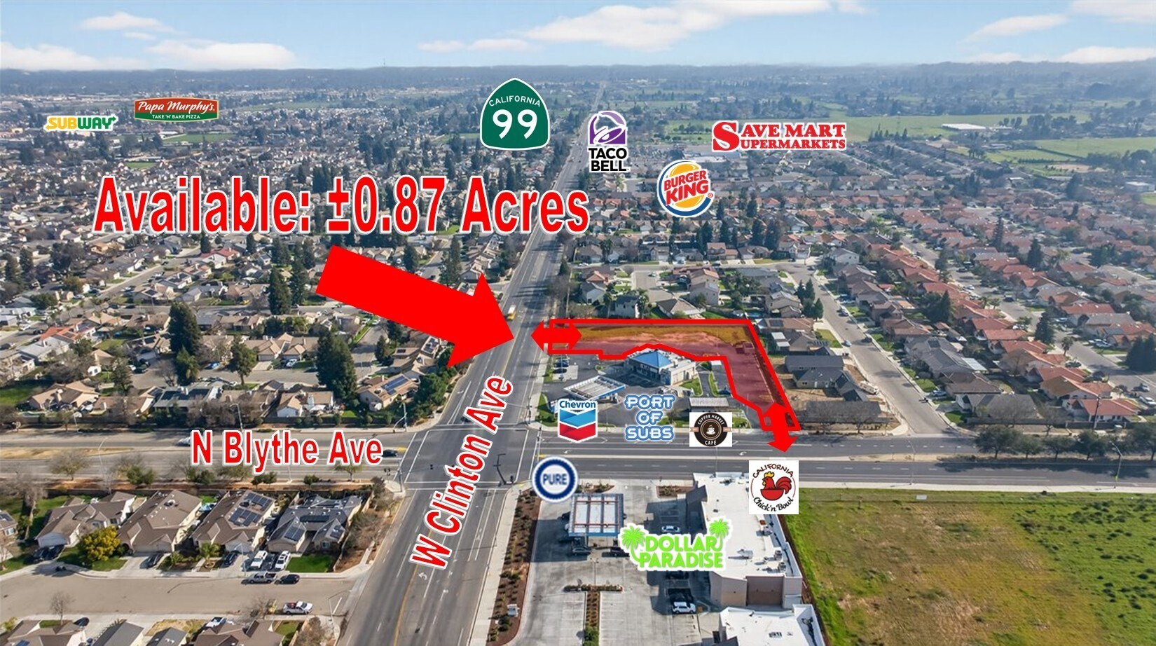4335 Clinton ave, Fresno, CA à vendre Photo du bâtiment- Image 1 de 9
