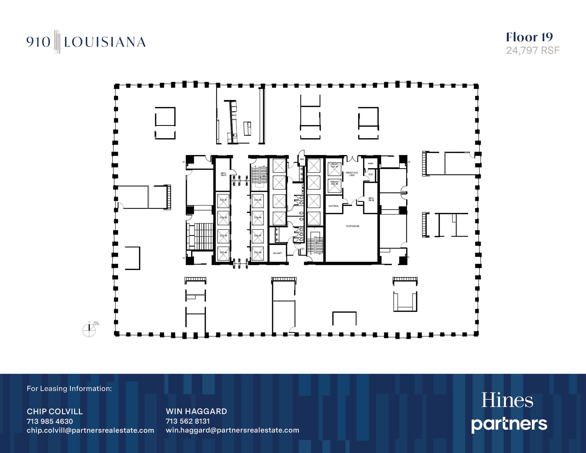 910 Louisiana St, Houston, TX à louer Plan d’étage- Image 1 de 1