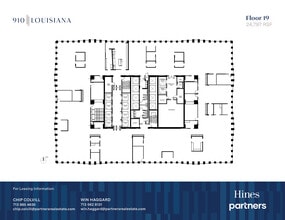 910 Louisiana St, Houston, TX à louer Plan d’étage- Image 1 de 1