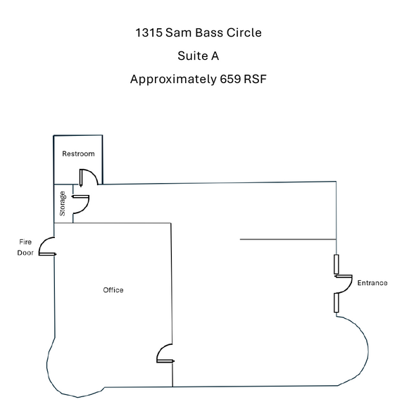 1315 Sam Bass Cir, Round Rock, TX for lease - Floor Plan - Image 2 of 12