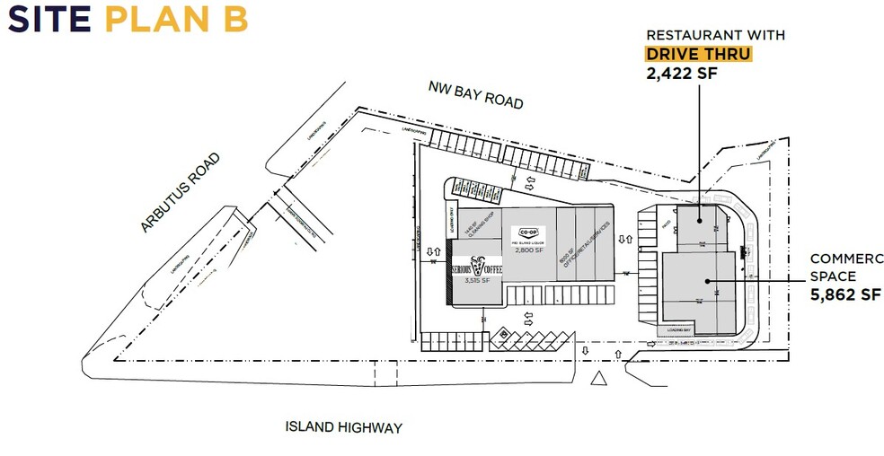 1209 Island Hwy E, Parksville, BC for lease - Site Plan - Image 1 of 1