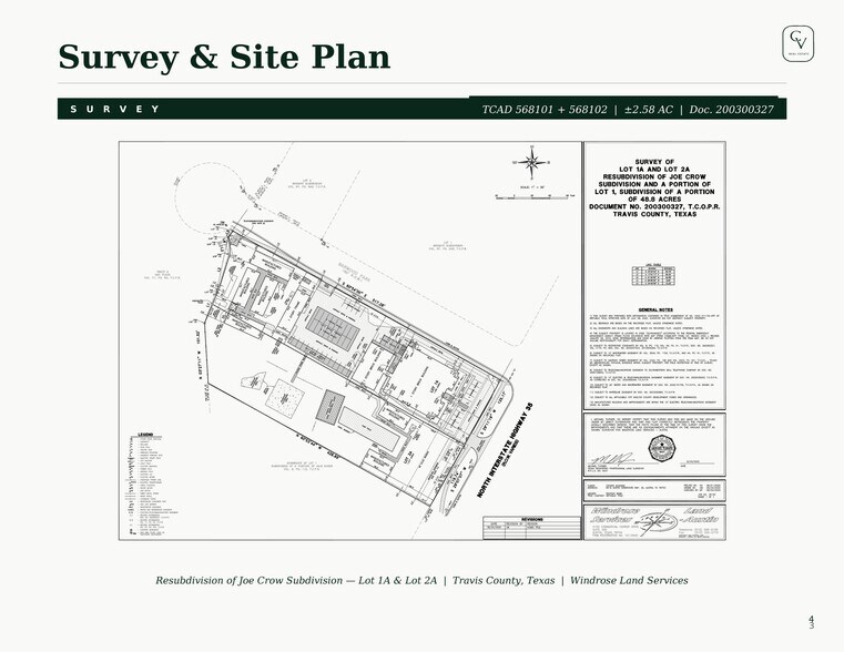 8408 N Interstate 35, Austin, TX à vendre - Plan de site - Image 2 de 3